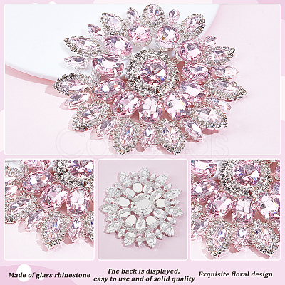 2Pcs Glass Hotfix Rhinestone DIY-GF0013-36A-1