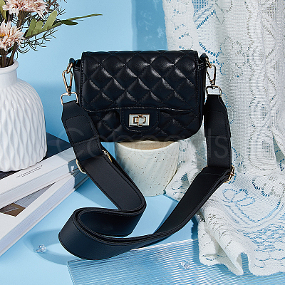 Adjustable Imitation Leather Bag Straps with Zinc Alloy Clasps FIND-WH0126-837A-1
