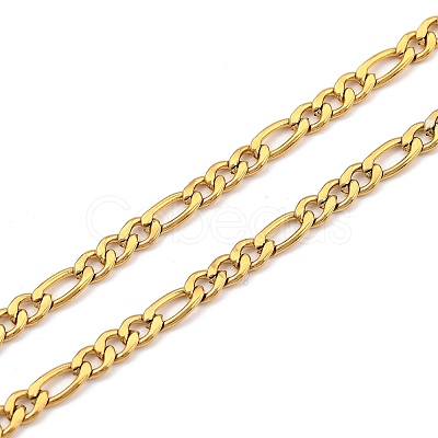 304 Stainless Steel Figaro Chains Necklaces NJEW-JN02976-02-1