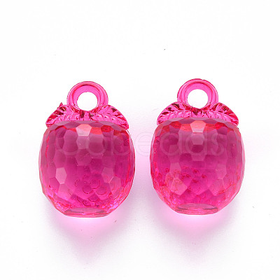 Autumn Theme Transparent Acrylic Pendants TACR-T024-04B-906-1