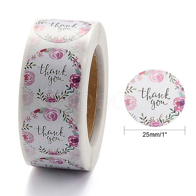 1 Inch Thank You Stickers DIY-P005-D05-1