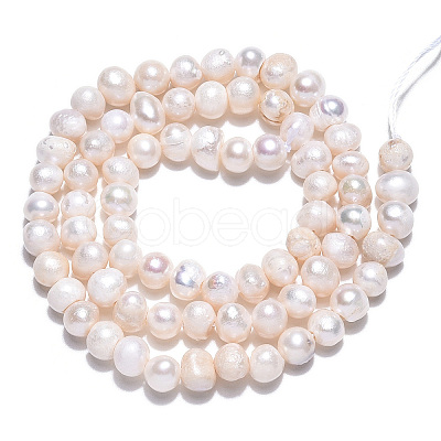 Natural Cultured Freshwater Pearl Beads Strands X-PEAR-N013-04E-1