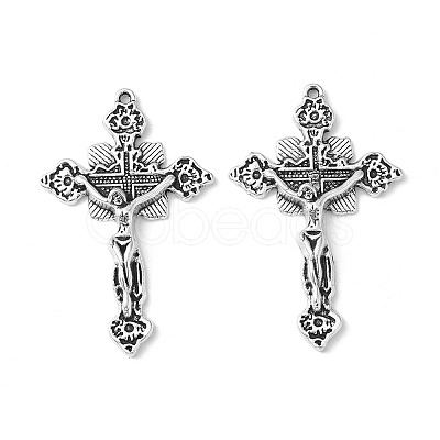 Tibetan Style Alloy Pendants LS-TIBEP-3035-AS-RS-1