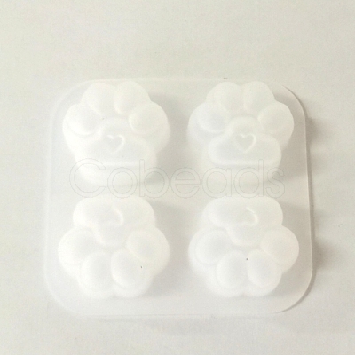 Cat Paw Print DIY Pendant Silicone Molds X-SIMO-PW0001-324A-02-1