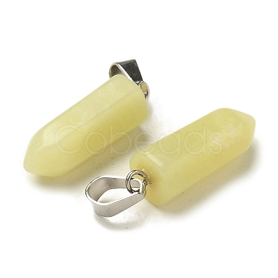 Natural Xiuyan Jade Pendants G-Z067-07P-08-1