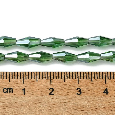 Transparent Electroplate Glass Beads Strands GLAA-K064-05A-PL05-1