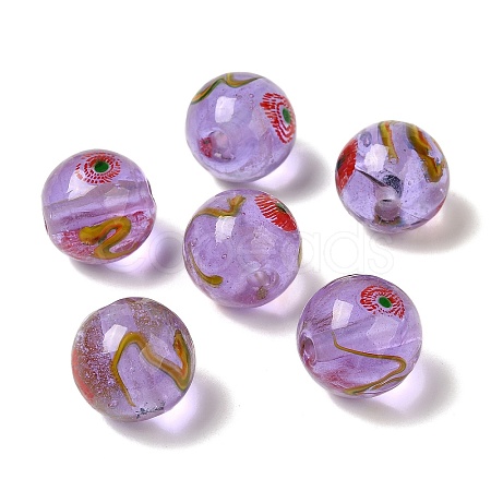 Handmade Transparent Lampwork Beads LAMP-C016-04E-04-1