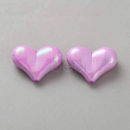 10Pcs Opaque Acrylic Beads SACR-WH0008-020F-1