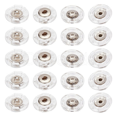 25Pcs Plastic Snap Button BUTT-GF0001-15-1