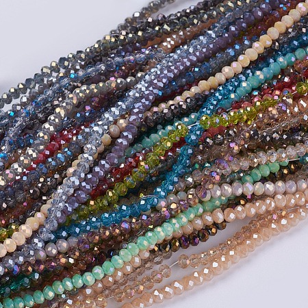 Glass Beads Strands GLAA-F077-1
