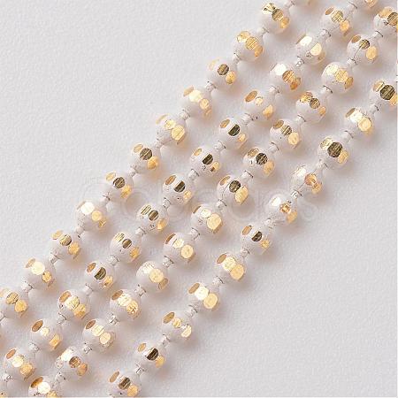 Brass Faceted Ball Chains CHC-D268-16-1