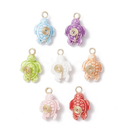 Handmade Procelain Pendants PALLOY-JF03841-1