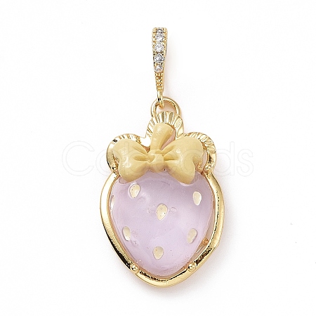 Opaque Resin Pendants KK-G406-51G-05-1