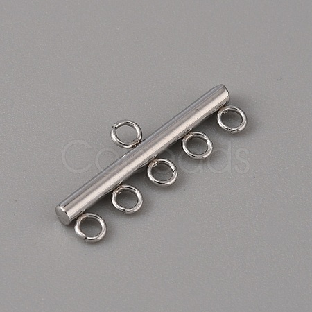 201 Stainless Steel Chandelier Component Links LS-STAS-WH0043-06D-P-1-1