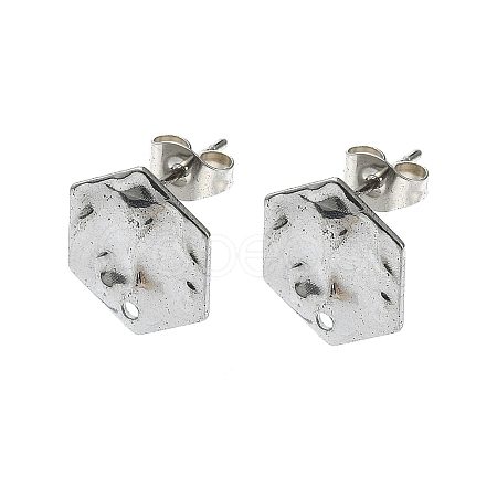 Non-Tarnish 304 Stainless Steel Stud Earring Findings STAS-L024-003P-06-1