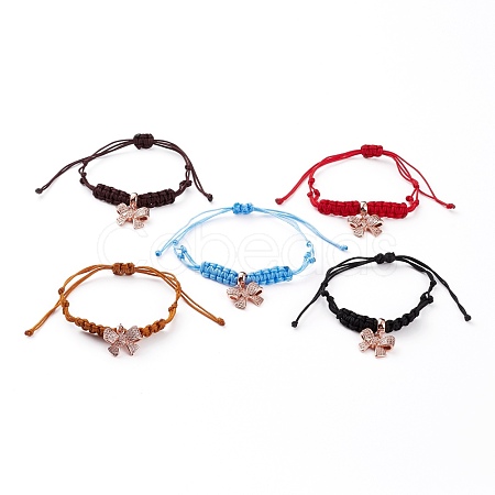 Adjustable Nylon Cord Braided Bead Bracelets BJEW-JB05829-1