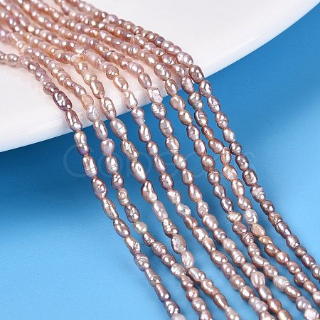 Natural Cultured Freshwater Pearl Beads Strands PEAR-N012-02H-02-1