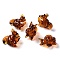 Handmade Lampwork Beads Strands, Squirrel, 22~23.5x13x21.5~22.5mm, Hole: 1.5mm, about 30pcs/strand, 17.72''(45cm)