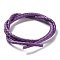 Braided Leather Cord, Medium Orchid, 3mm, 50yards/bundle