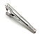 Brass Tie Clips for Men, Platinum, 60x6mm