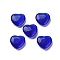 Cat Eye Beads, Heart, Blue, 11.5x11.5x3.5mm, Hole: 1mm