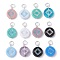 12pcs/set Acrylic Pendants, Flat Round, Mixed Color, 20x15x4~5mm, Hole: 5mm, 12pcs/set. 