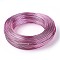 Round Aluminum Wire, Bendable Metal Craft Wire, for DIY Jewelry Craft Making, Hot Pink, 6 Gauge, 4mm, 16m/500g(52.4 Feet/500g)