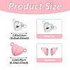 48 Sets 12 Styles Spray Painted Alloy Magnetic Clasps FIND-YW0006-64-NR-3