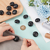 12Pcs 1-Hole Cowhide Shank Buttons BUTT-CL0001-06B-3