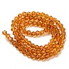 Transparent Glass Beads Strands EGLA-A039-T4mm-D28-2