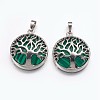 Natural & Synthetic Mixed Stone Pendants G-E449-C-2