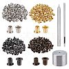 400Pcs Brass Hollow Rivets FIND-CA0003-56-1
