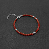 Natural Red Agate Bead Bracelet ZW6419-5-1