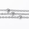 Tarnish Resistant 304 Stainless Steel Cable Chains CHS-H009-30P-1