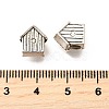 Tibetan Style Alloy European Beads TIBE-L008-32AS-3