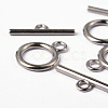 Alloy Toggle Clasps TIBE-E001-P-FF-3