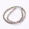Electroplate Glass Faceted Rondelle Beads Strands EGLA-D020-3x2mm-14-2