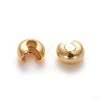 Iron Crimp Beads Covers IFIN-H029-G-2