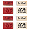 8Pcs 2 Styles Wooden Stamps DIY-OC0005-80-1
