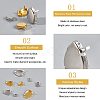 201 Stainless Steel Sew on Prong Settings STAS-NB0004-30-4