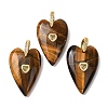 Natural Tiger Eye Pendants GG-CBA51ED-03G-07-1