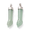 Natural Green Aventurine Pendants G-K322-01A-2