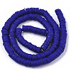 Handmade Polymer Clay Beads Strands CLAY-R089-6mm-007-2