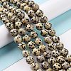 Natural Dalmatian Jasper Beads Strands G-Q462-10mm-30-6