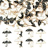 12Pcs 4 Styles Alloy Enamel Pendants ENAM-YW0006-12-1