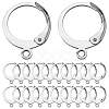 SUNNYCLUE 80Pcs 304 Stainless Steel Leverback Earring Findings STAS-SC0006-42-1