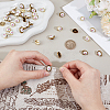 32Pcs 2 Colors Alloy Buttons FIND-OC0013-32-3