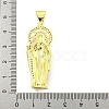 Rack Plating Brass Micro Pave Clear Cubic Zirconia Pendants KK-B091-21G-03-3