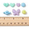 Rubberized Style Acrylic Beads SACR-FS0001-12-6