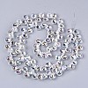 Transparent Glass Beads Strands GLAA-T006-14F-2
